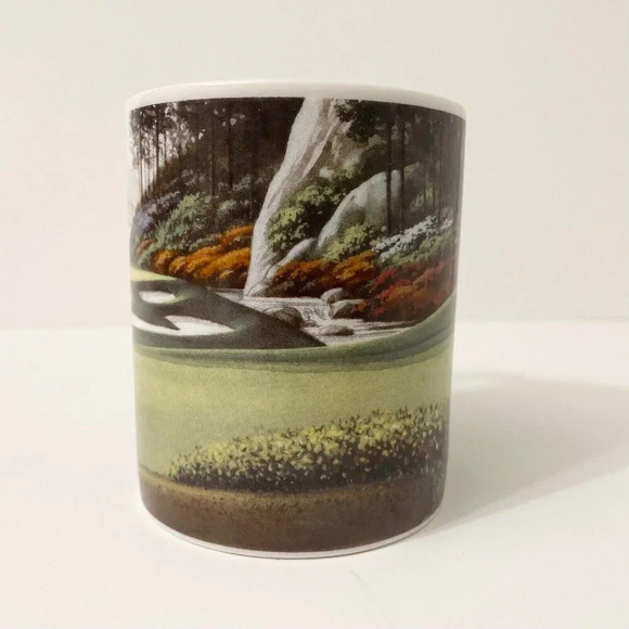 2003 The Approach D R Laird Print Collector Coffee Mug Tea Cup Golf - Picture 2 of 15